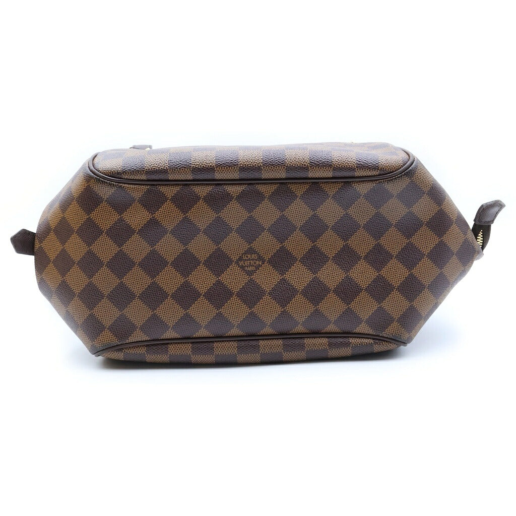 LOUIS VUITTON(ルイヴィトン) ダミエ ベレムMM ショルダーバッグ ブラウン レザー×PVC N51174 ゴールド金具