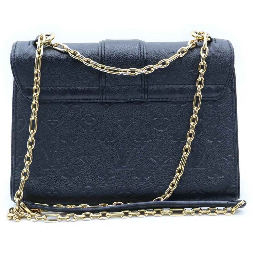 LOUIS VUITTON(ルイヴィトン) アンプラント サンシュルピス チェーンショルダーバッグ ブラック レザー M43392 ゴールド金具