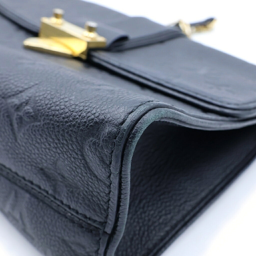 LOUIS VUITTON(ルイヴィトン) アンプラント サンシュルピス チェーンショルダーバッグ ブラック レザー M43392 ゴールド金具