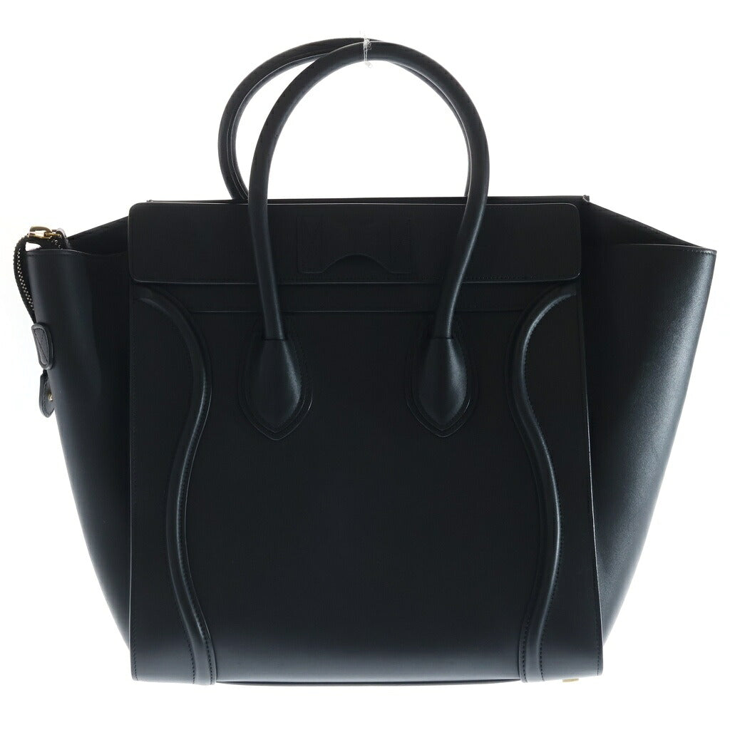 CELINE(セリーヌ) ラゲージ ファントム ハンドバッグ トートバッグ ブラック レザー ゴールド金具
