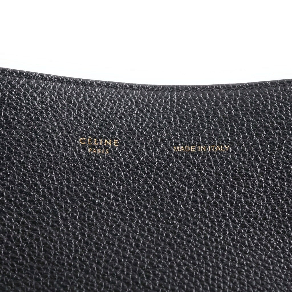 CELINE(セリーヌ) カバファントム トートバッグ ハンドバッグ ブラック レザー ゴールド金具