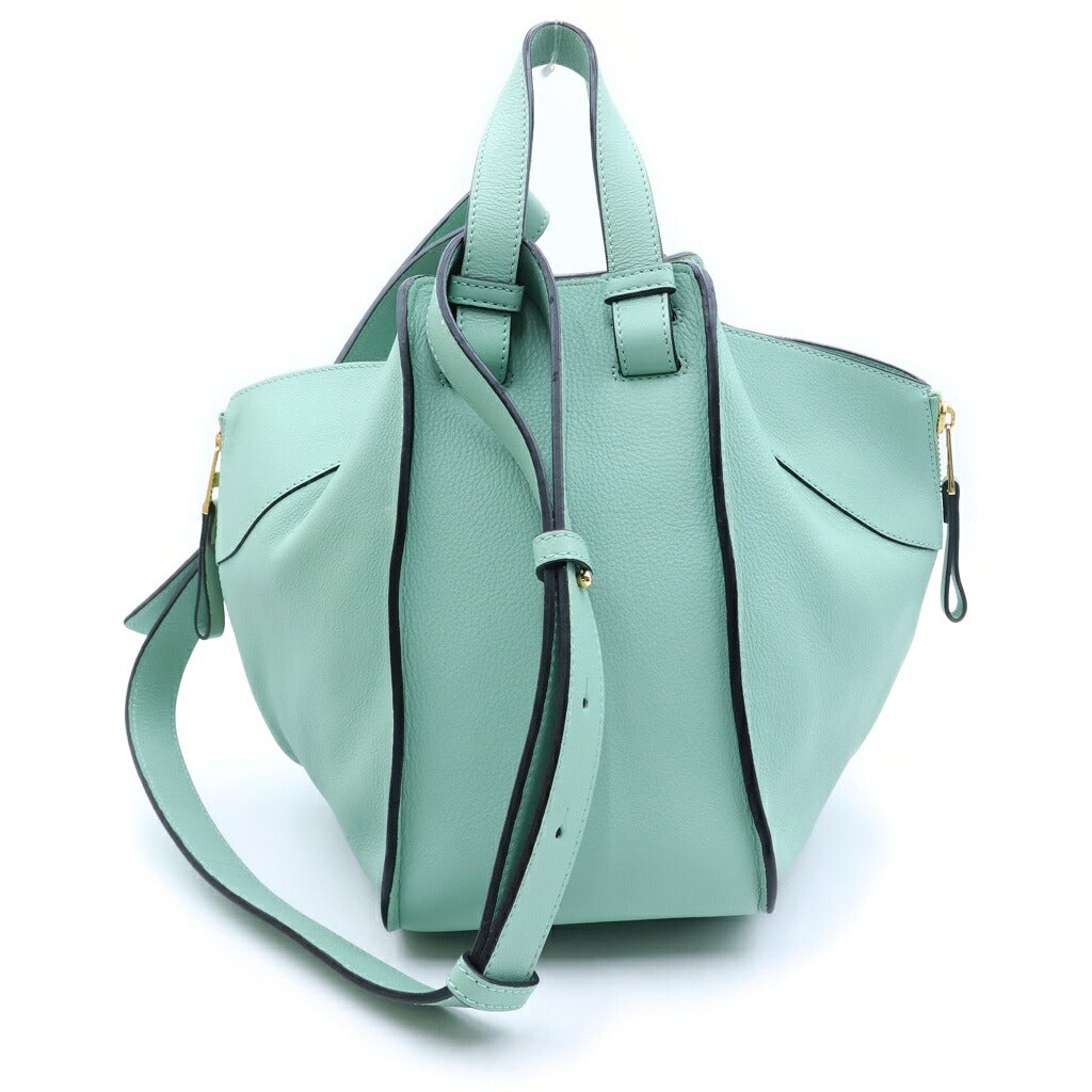 LOEWE(ロエベ) ハンモック ミディアム ショルダーバッグ ミントグリーン レザー ゴールド金具