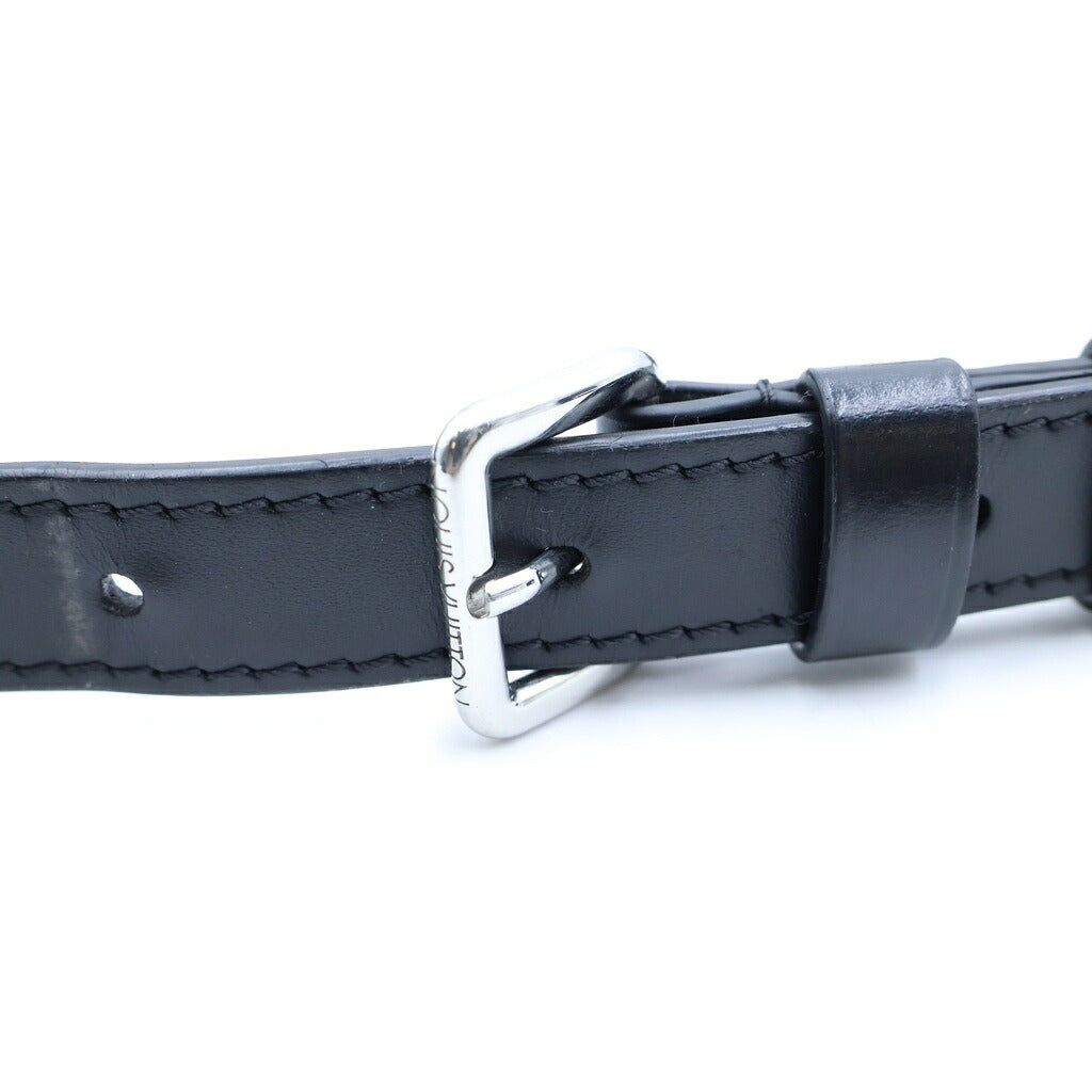LOUIS VUITTON(ルイヴィトン) ダミエグラフィット ダヌーブPM ショルダーバッグ ブラック レザー×PVC N40239 シルバー金具