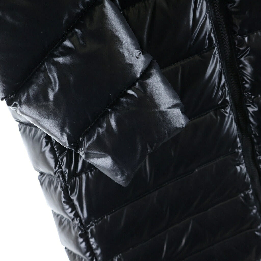 MONCLER(モンクレール) MOKA ロングダウンコート ブラック フルジップ ナイロン/ダウン