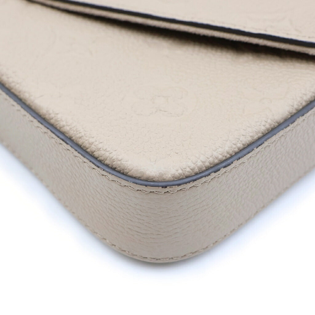 LOUIS VUITTON(ルイヴィトン) モノグラムアンプラント ポシェットフェリシー トゥルトレール チェーンショルダーバッグ ベージュ レザー M82609 ゴールド金具