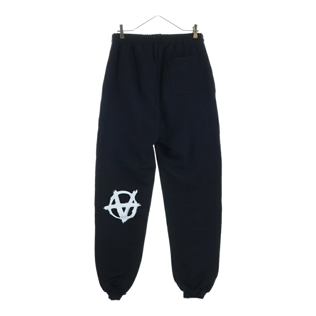 VETEMENTS(ヴェトモン) Anarchy Logo Sweat Pants アナーキー ロゴ スウェットパンツ ブラック