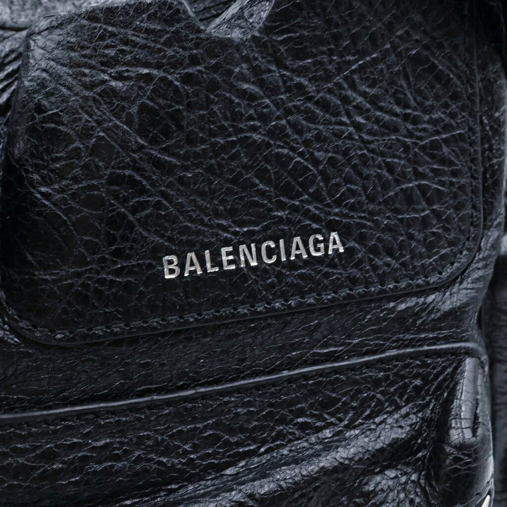 BALENCIAGA(バレンシアガ) スーパービジー ショルダーバッグ レザー ブラック 785297