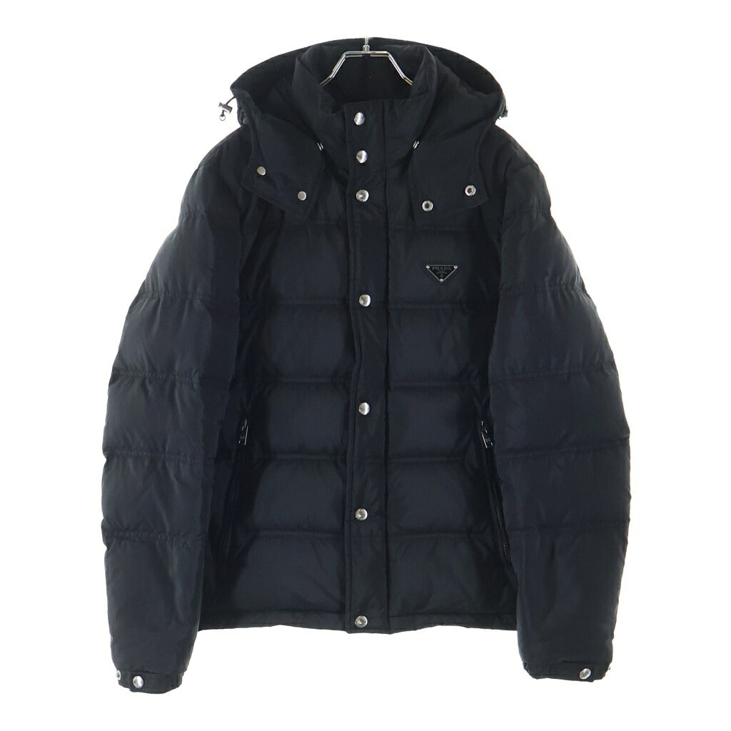 PRADA(プラダ) トライアングルロゴ ダウン ジャケット ナイロン ブラック SGH070