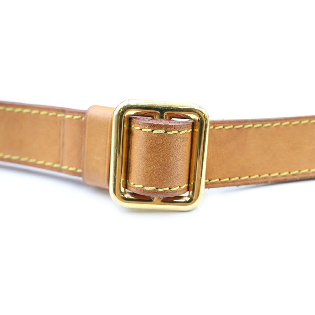 LOUIS VUITTON(ルイヴィトン) モノグラム バムバッグ ショルダーバッグ ブラウン レザー×PVC M43644 ゴールド金具