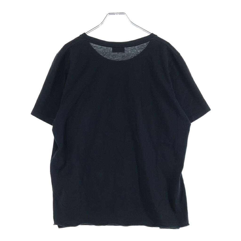 SAINT LAURENT PARIS(サンローランパリ) ロゴプリント クルーネック 半袖 Tシャツ カットソー ブラック 464572