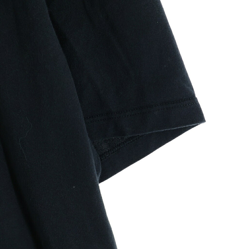 SAINT LAURENT PARIS(サンローランパリ) ロゴプリント クルーネック 半袖 Tシャツ カットソー ブラック 464572