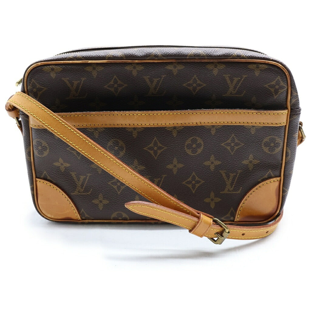 LOUIS VUITTON(ルイヴィトン) モノグラム トロカデロ ショルダーバッグ ブラウン レザー×PVC M51274 ゴールド金具