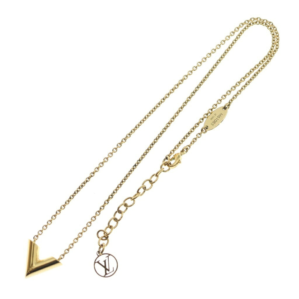 LOUIS VUITTON(ルイヴィトン) エセンシャルV ネックレス ペンダント GP メッキ ゴールド M61083