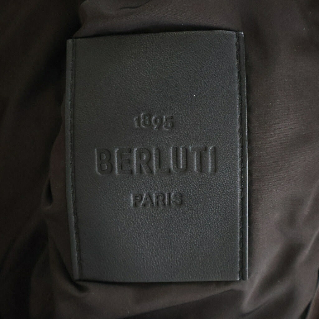 Berluti(ベルルッティ) パティーヌ ラムレザー ダウンジャケット エキノックスブラウン レディース