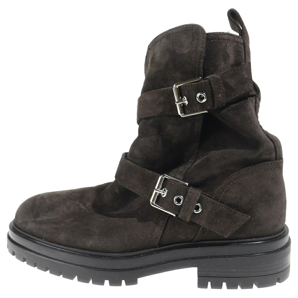 Gianvito Rossi(ジャンヴィト・ロッシ) タンクソール チャッカブーツ スエード ブラウン