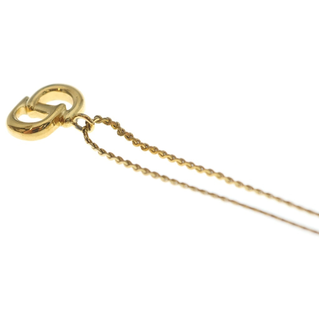 Christian Dior(クリスチャンディオール) CDロゴ ネックレスペンダント チェーン ゴールド