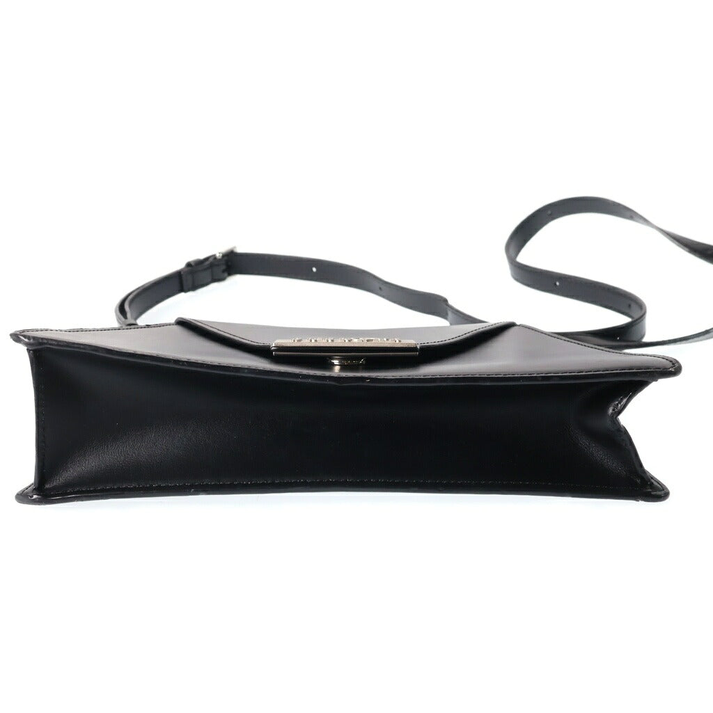 MM6 Maison Margiela(エムエムシックスメゾンマルジェラ) Numeric ショルダーバッグ ブラック レザー SB6ZH0015 シルバー金具