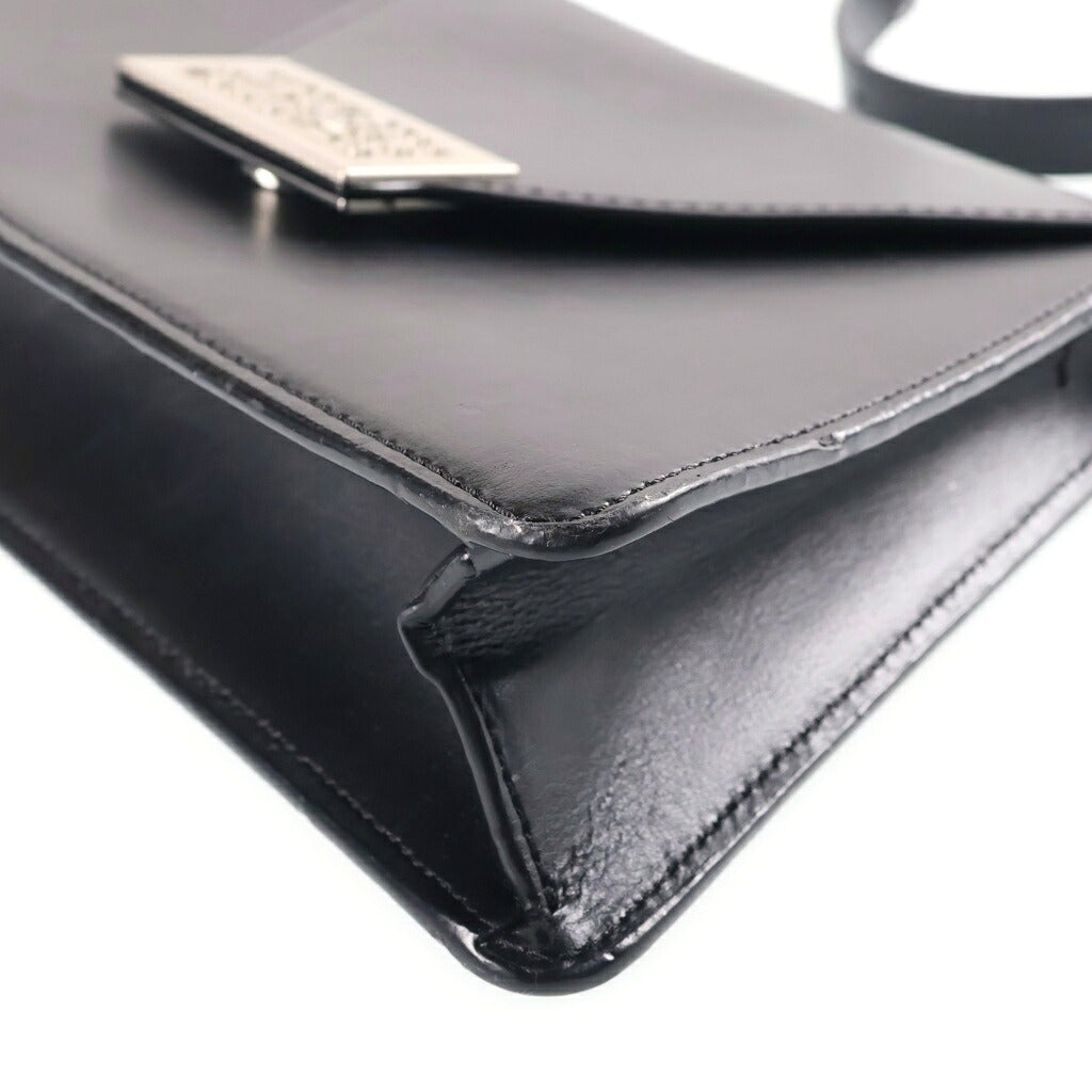 MM6 Maison Margiela(エムエムシックスメゾンマルジェラ) Numeric ショルダーバッグ ブラック レザー SB6ZH0015 シルバー金具