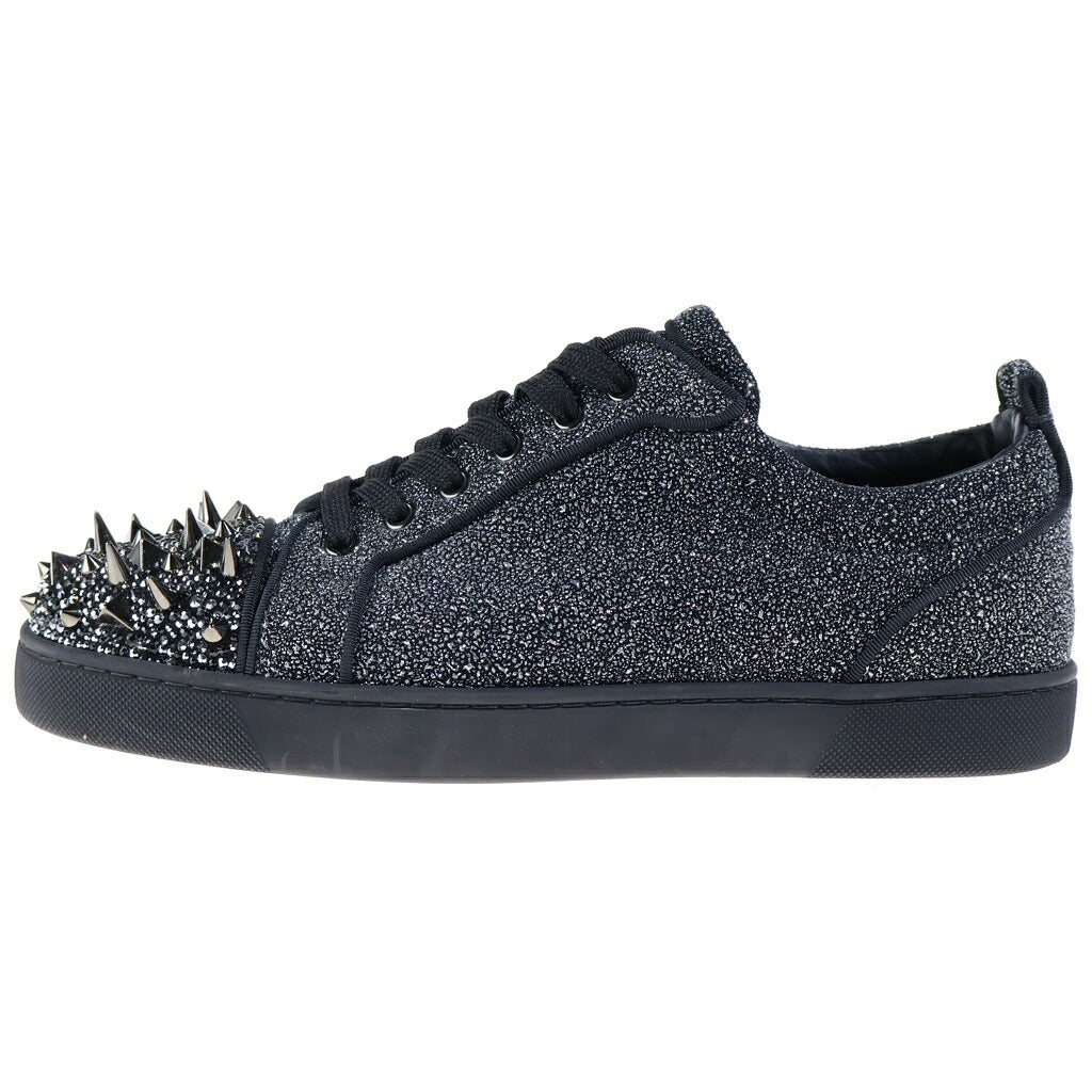 CHRISTIAN LOUBOUTIN(クリスチャンルブタン) スタッズグリッター ラメ ローカットスニーカー ブラック
