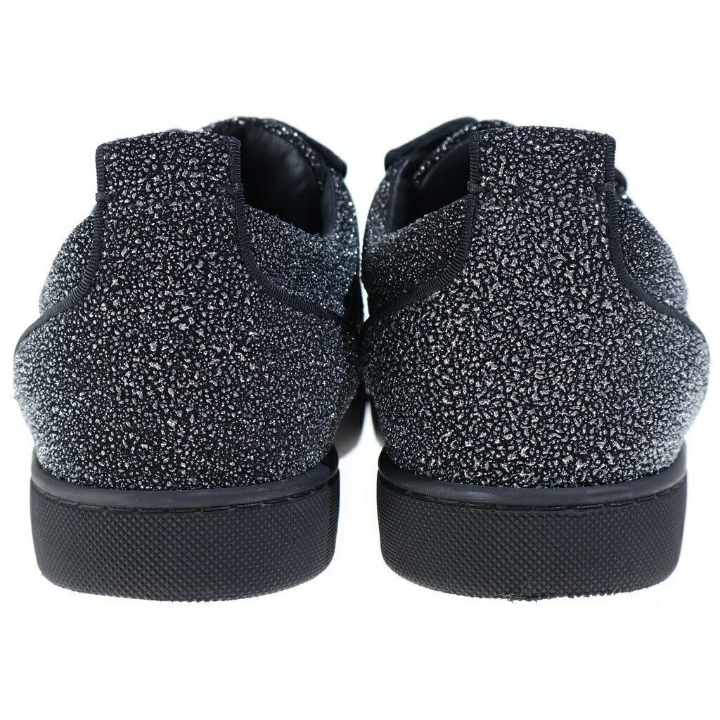 CHRISTIAN LOUBOUTIN(クリスチャンルブタン) スタッズグリッター ラメ ローカットスニーカー ブラック