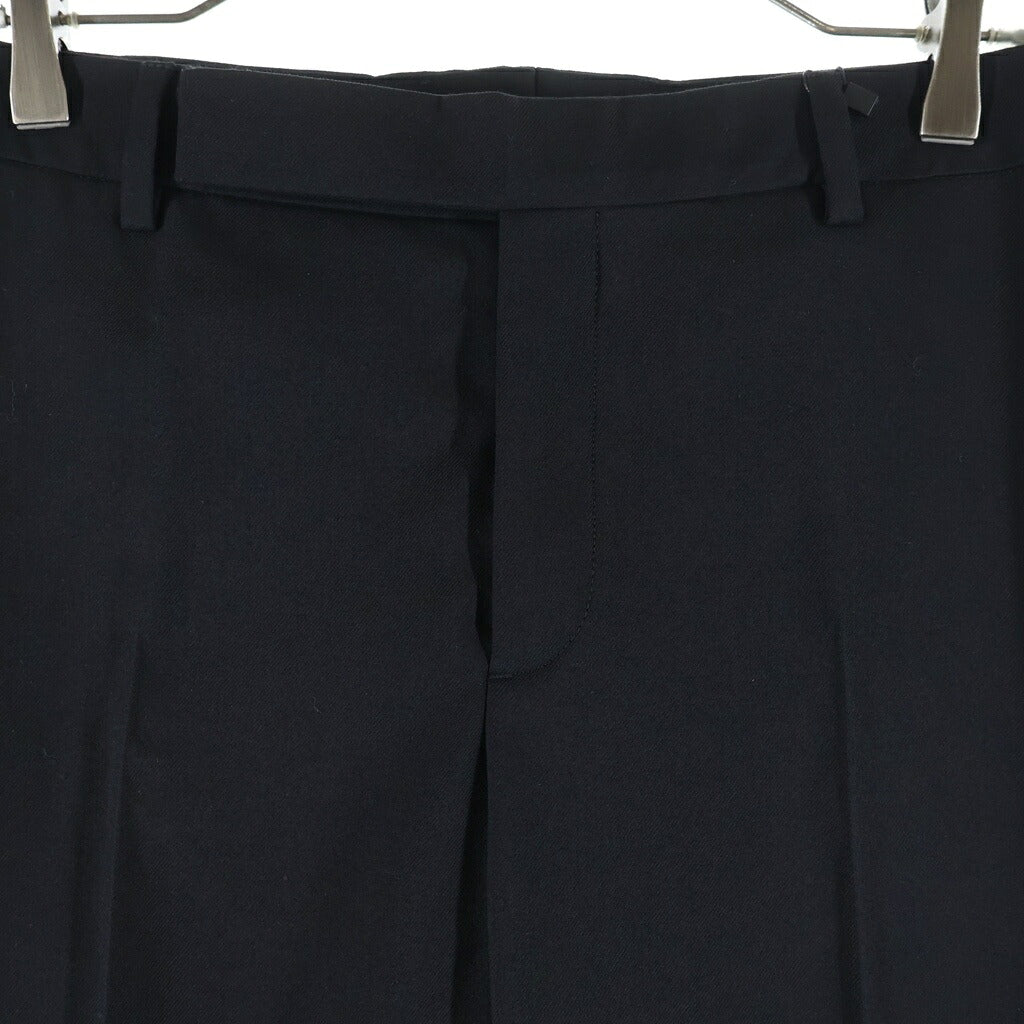 SAINT LAURENT PARIS(サンローランパリ) ユニフォーム ウールパンツ スラックスパンツ ブラック 637089