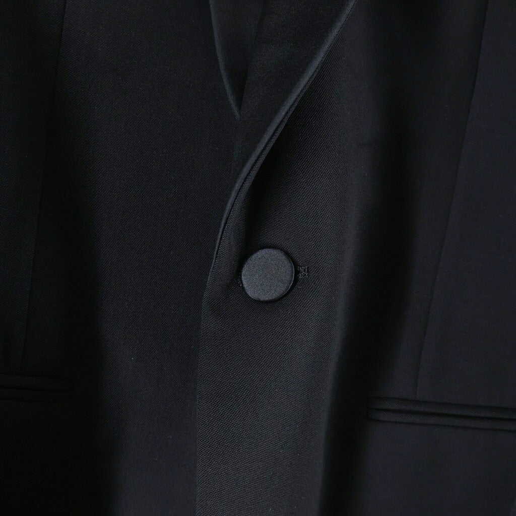 SAINT LAURENT PARIS(サンローランパリ) スモーキング ジャケット テーラードジャケット パンツ スーツセットアップ ウール ポリエステル ブラック レディース