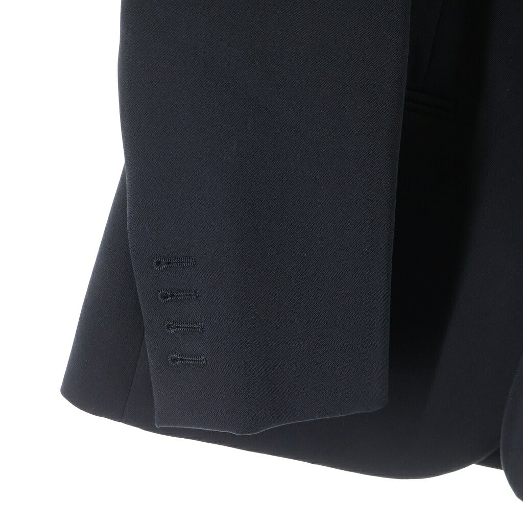 SAINT LAURENT PARIS(サンローランパリ) スモーキング ジャケット テーラードジャケット パンツ スーツセットアップ ウール ポリエステル ブラック レディース