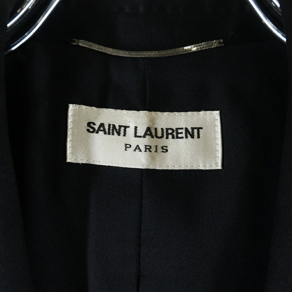 SAINT LAURENT PARIS(サンローランパリ) スモーキング ジャケット テーラードジャケット パンツ スーツセットアップ ウール ポリエステル ブラック レディース