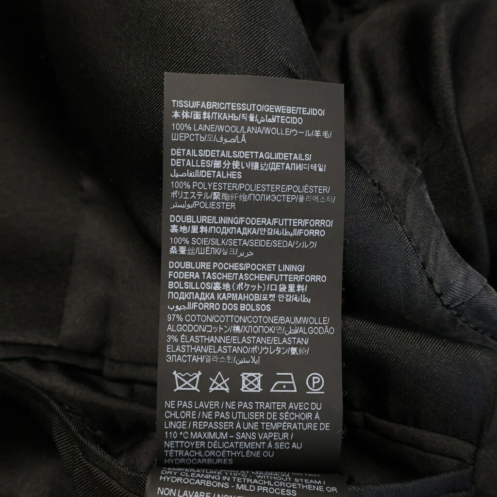 SAINT LAURENT PARIS(サンローランパリ) スモーキング ジャケット テーラードジャケット パンツ スーツセットアップ ウール ポリエステル ブラック レディース