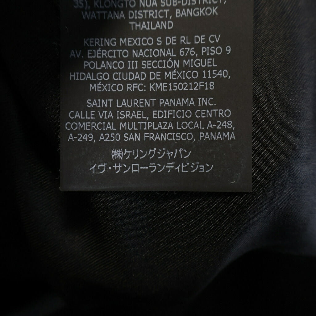 SAINT LAURENT PARIS(サンローランパリ) スモーキング ジャケット テーラードジャケット パンツ スーツセットアップ ウール ポリエステル ブラック レディース