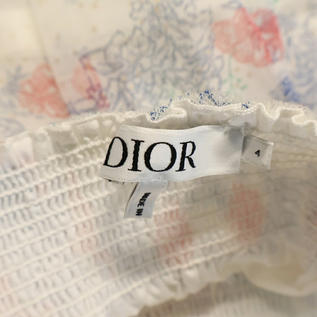 Christian Dior(クリスチャンディオール) スカート キッズ メッシュ フラワーモチーフ コットン マルチカラー 3WBM11SKTT レディース