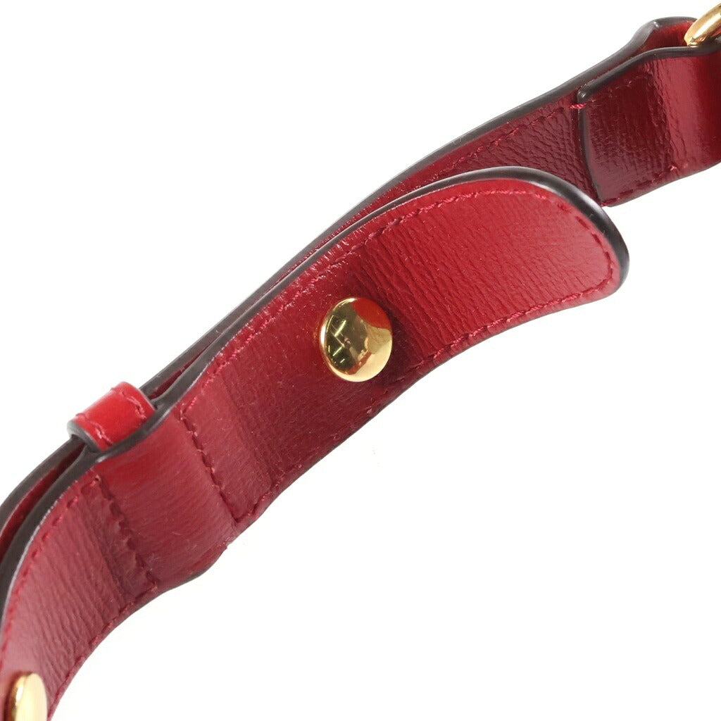 GUCCI(グッチ) GUCCI ホースビット1955 ショルダーバッグ ベージュ/レッド PVCレザー 602204
