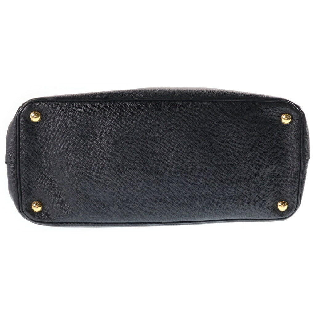 PRADA(プラダ) ガレリア ミディアム 2WAYハンドバッグ ショルダーバッグ ブラック サフィアーノ レザー BN2863 ゴールド金具