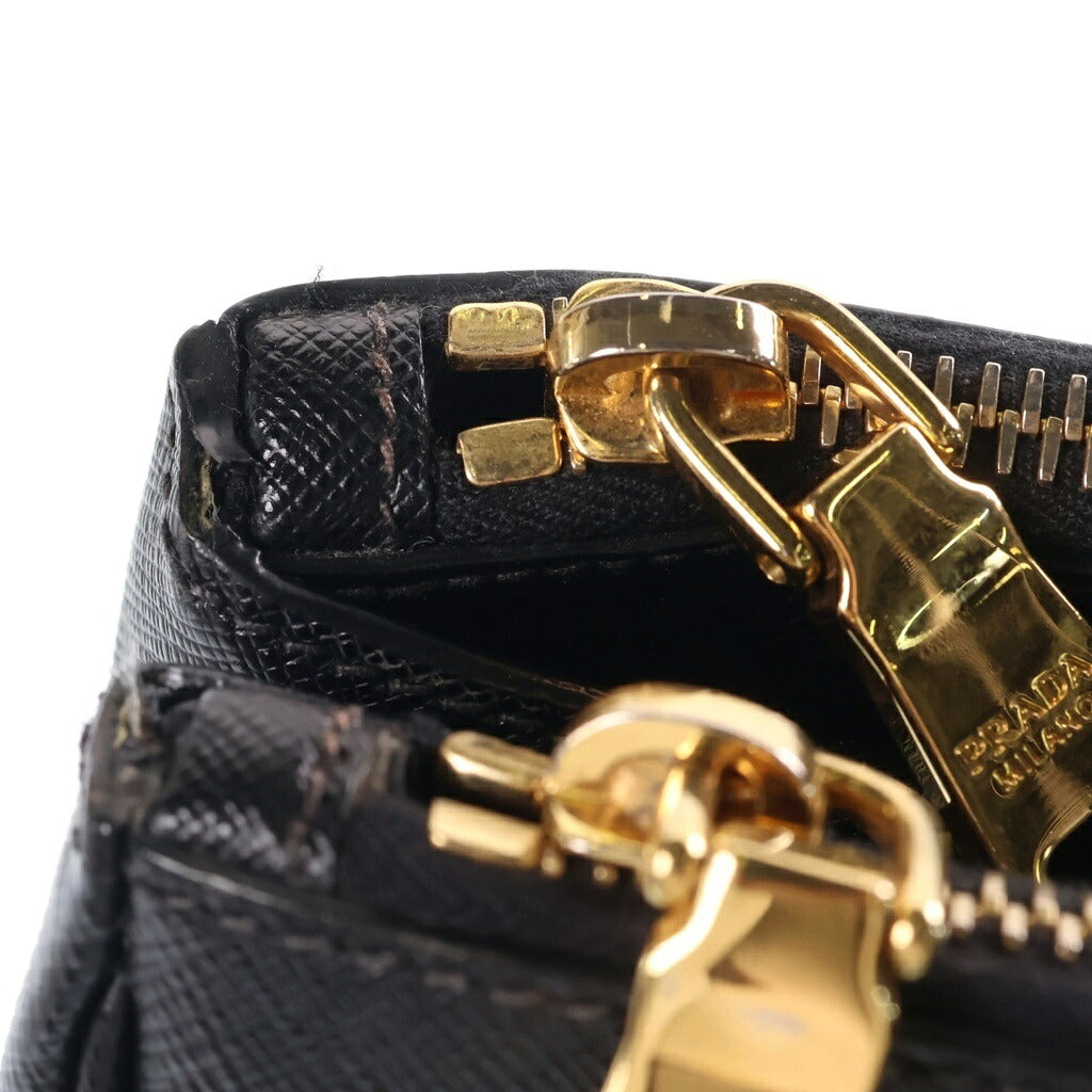 PRADA(プラダ) ガレリア ミディアム 2WAYハンドバッグ ショルダーバッグ ブラック サフィアーノ レザー BN2863 ゴールド金具