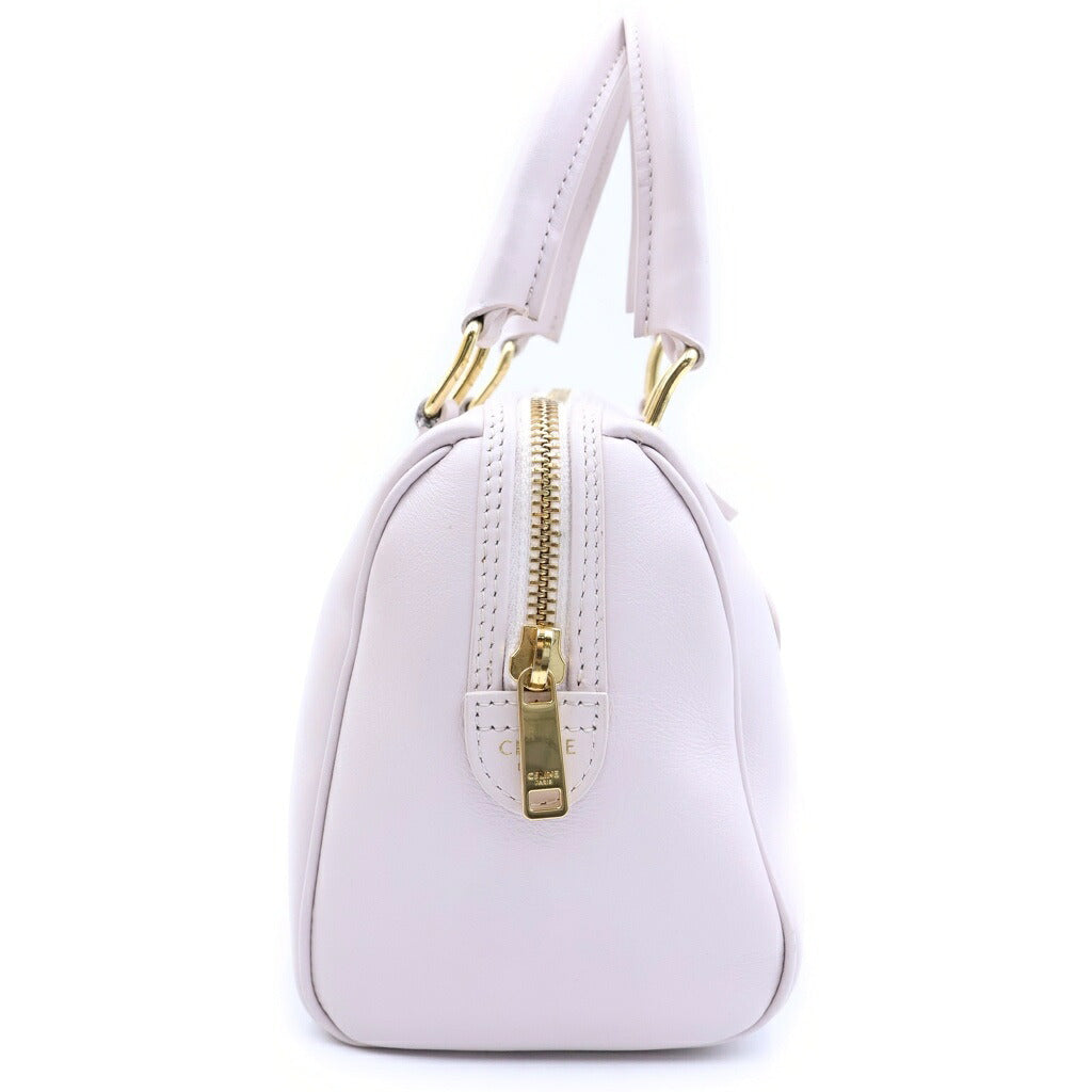 CELINE(セリーヌ) キュイルトリオンフ スモールボストンバッグ ハンドバッグ ショルダーバッグ 2WAY レザー ピンク 10P04 3ESM