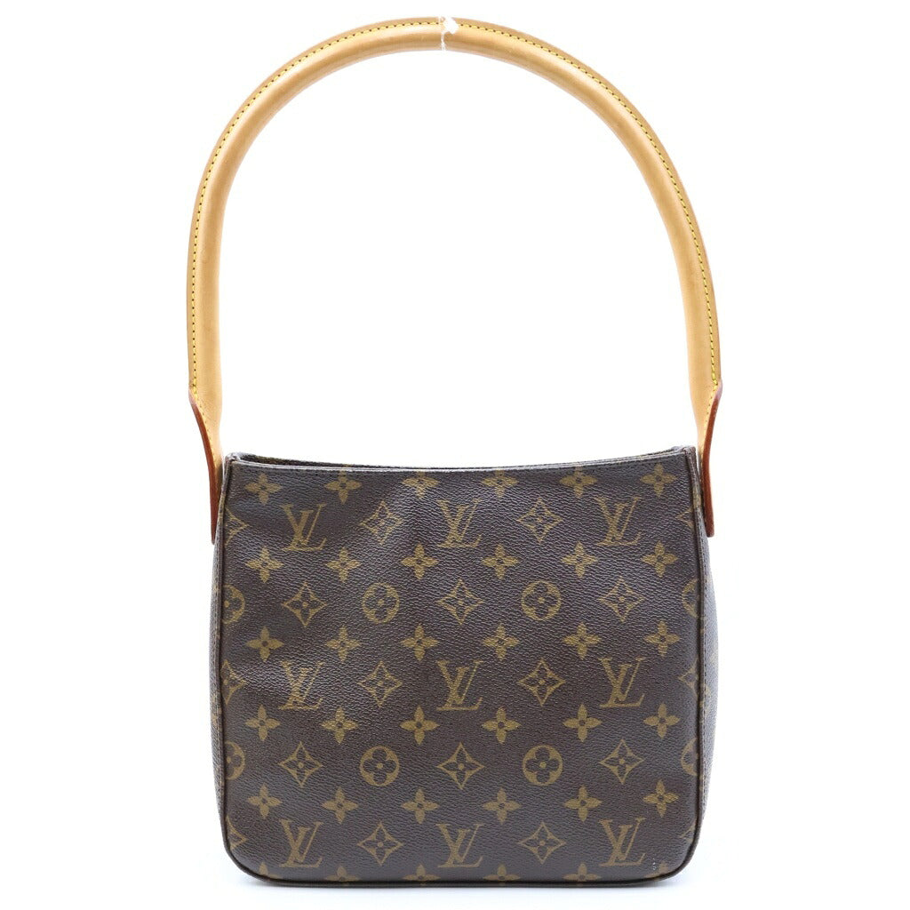 LOUIS VUITTON(ルイヴィトン) モノグラム ルーピングMM ハンドバッグ ワンショルダーバッグ ブラウン PVC×レザー M51146