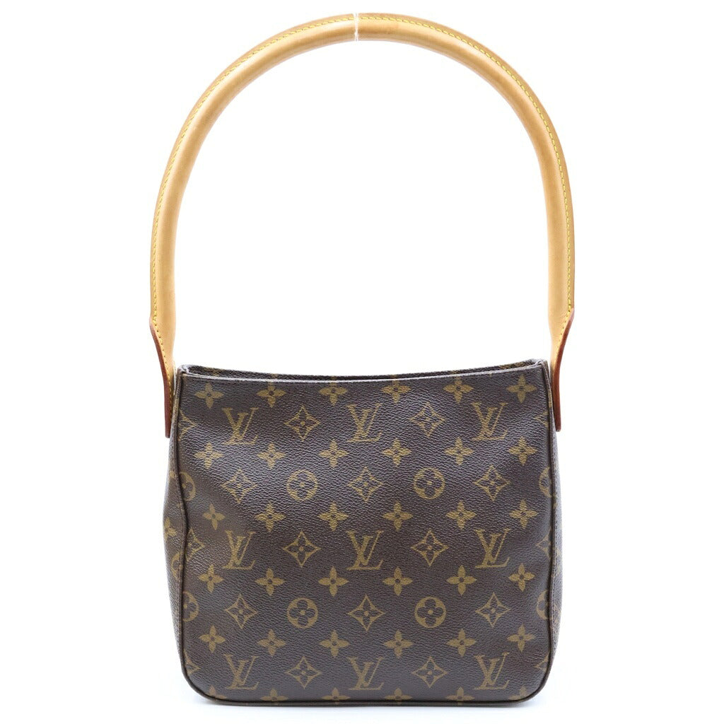 LOUIS VUITTON(ルイヴィトン) モノグラム ルーピングMM ハンドバッグ ワンショルダーバッグ ブラウン PVC×レザー M51146