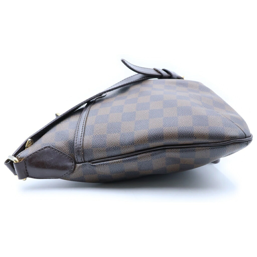LOUIS VUITTON(ルイヴィトン) ダミエ ブルームズべリPM ショルダーバッグ ブラウン レザー×PVC N42251 ゴールド金具