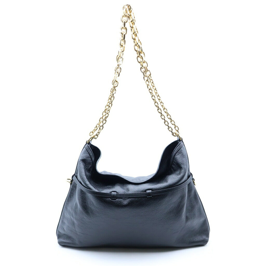 GIVENCHY(ジバンシィ) ヴォワイユー チェーン ショルダー トートバッグ ハンドバック ブラック レザー BB5131B2AE ゴールド金具