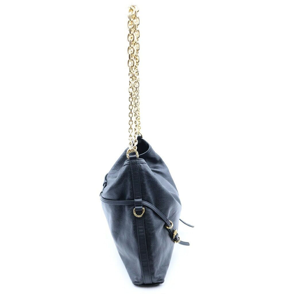 GIVENCHY(ジバンシィ) ヴォワイユー チェーン ショルダー トートバッグ ハンドバック ブラック レザー BB5131B2AE ゴールド金具