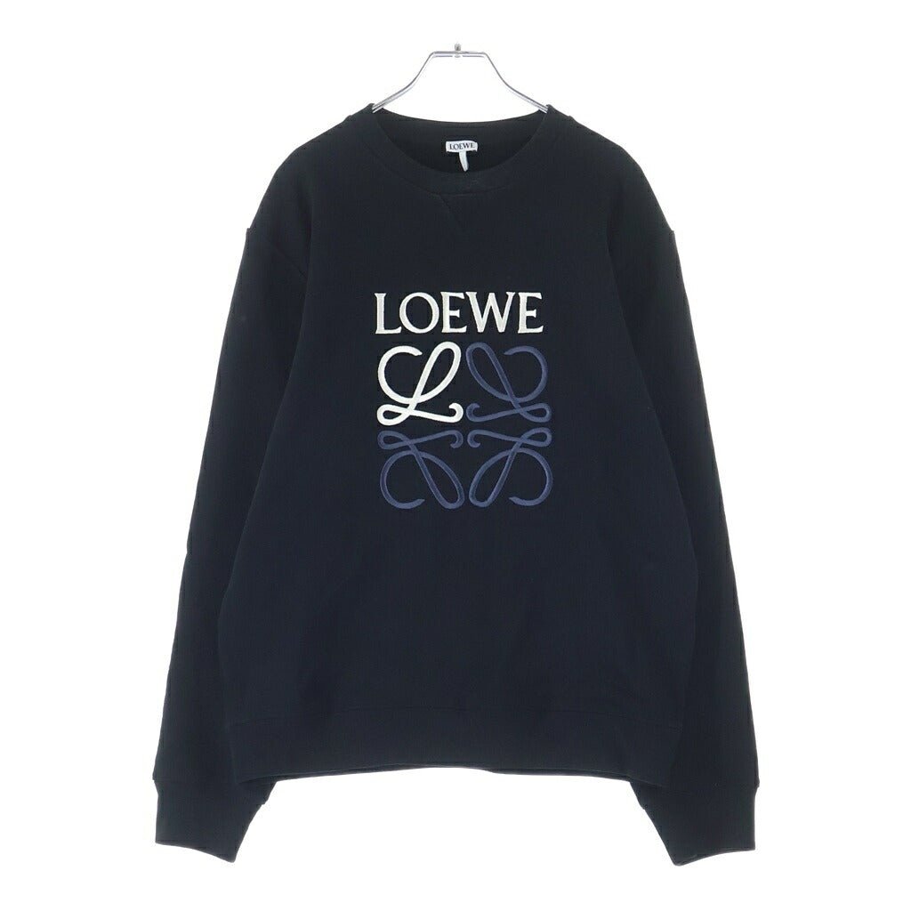 LOEWE(ロエベ) アナグラム ロゴ スウェット 長袖 コットン ブラック