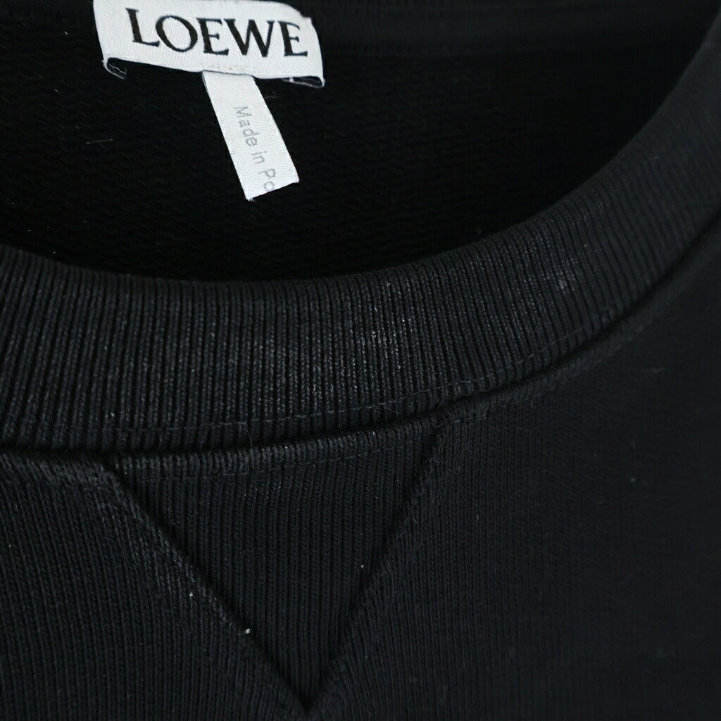 LOEWE(ロエベ) アナグラム ロゴ スウェット 長袖 コットン ブラック