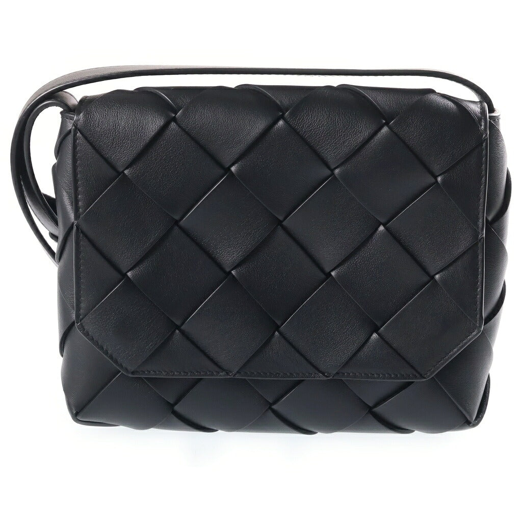 BOTTEGA VENETA(ボッテガヴェネタ) イントレチャート ディアゴ ショルダーバッグ ブラック レザー