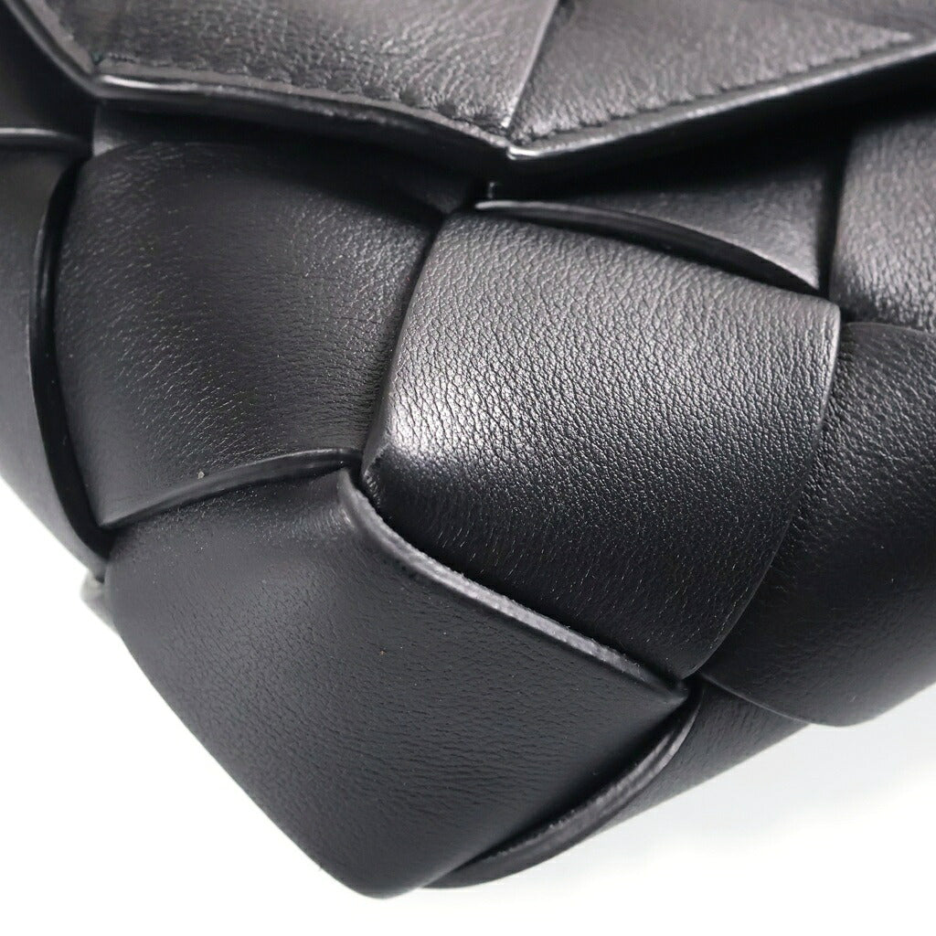 BOTTEGA VENETA(ボッテガヴェネタ) イントレチャート ディアゴ ショルダーバッグ ブラック レザー