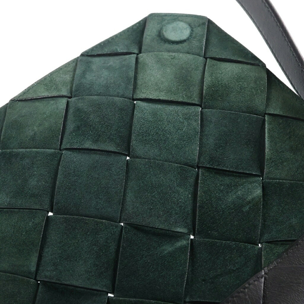 BOTTEGA VENETA(ボッテガヴェネタ) イントレチャート ディアゴ ショルダーバッグ ブラック レザー