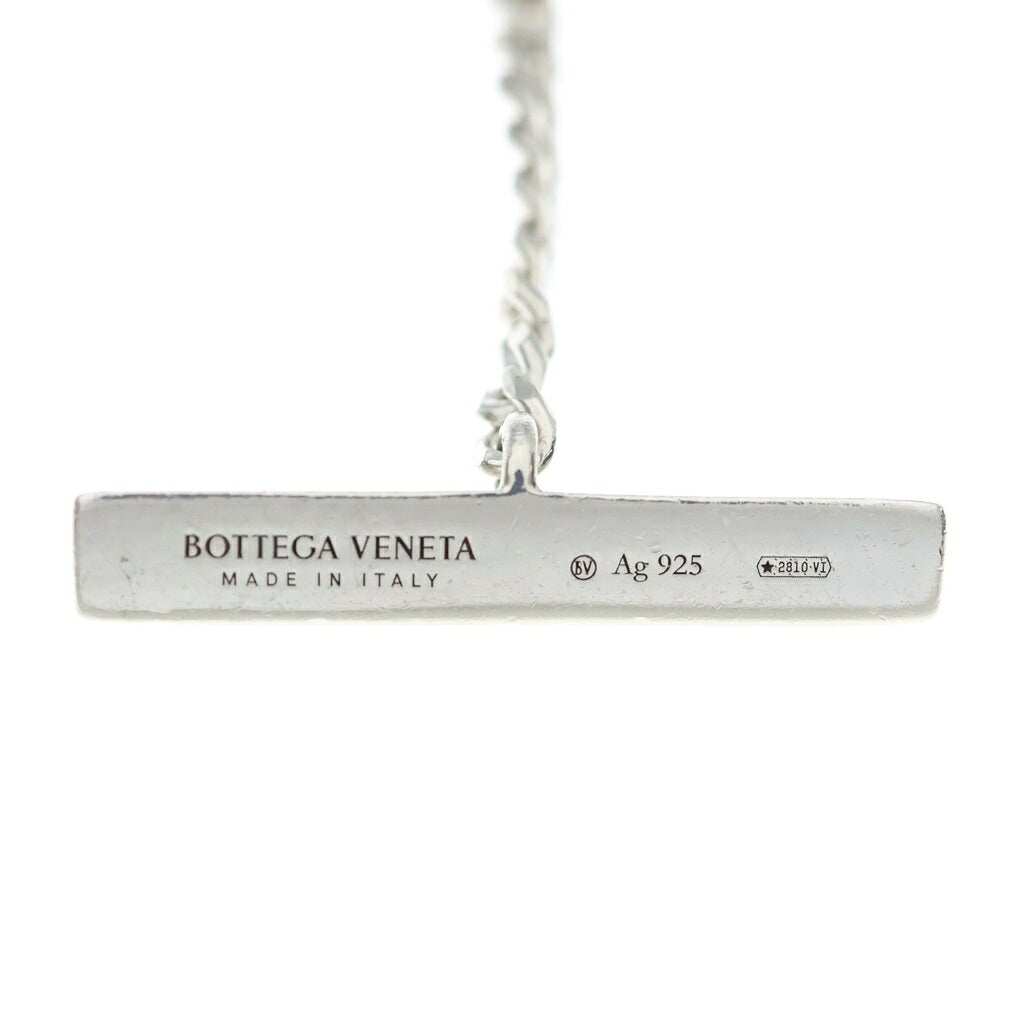BOTTEGA VENETA(ボッテガヴェネタ) トライアングル リベット ネックレス ペンダント チェーン シルバー Ag925