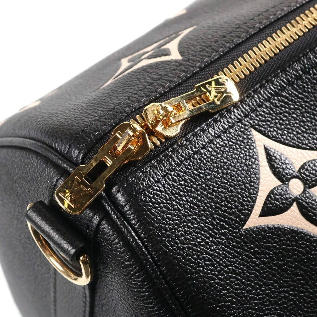 LOUIS VUITTON(ルイヴィトン) キーポル45 バンドリエール ボストンバッグ ハンドバッグ ショルダーバッグ 2way モノグラムアンプラント レザー ブラック/アイボリー M46670