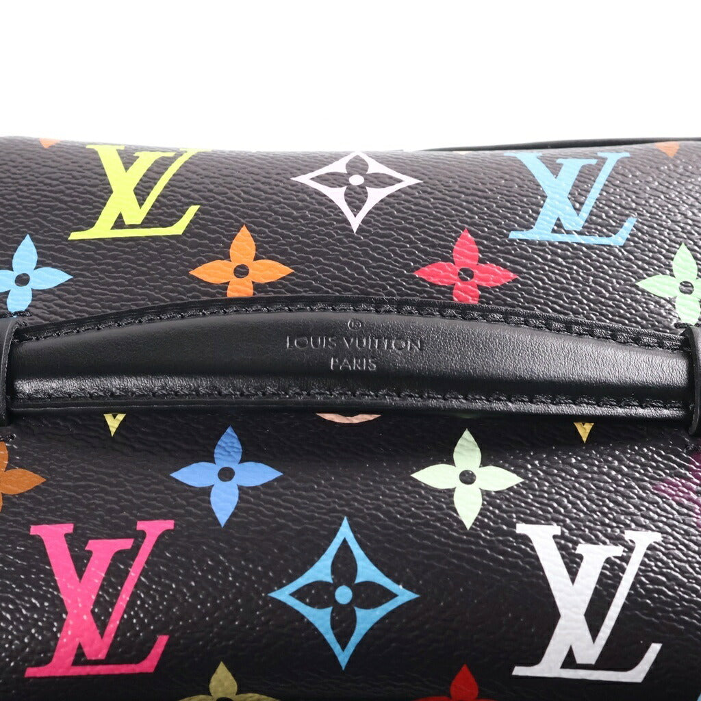 LOUIS VUITTON(ルイヴィトン) LV×TM モノグラム マルチカラー ニース ミニ バニティバッグ ハンドバッグ ブラック PVC×レザー M13747 ICタイプ