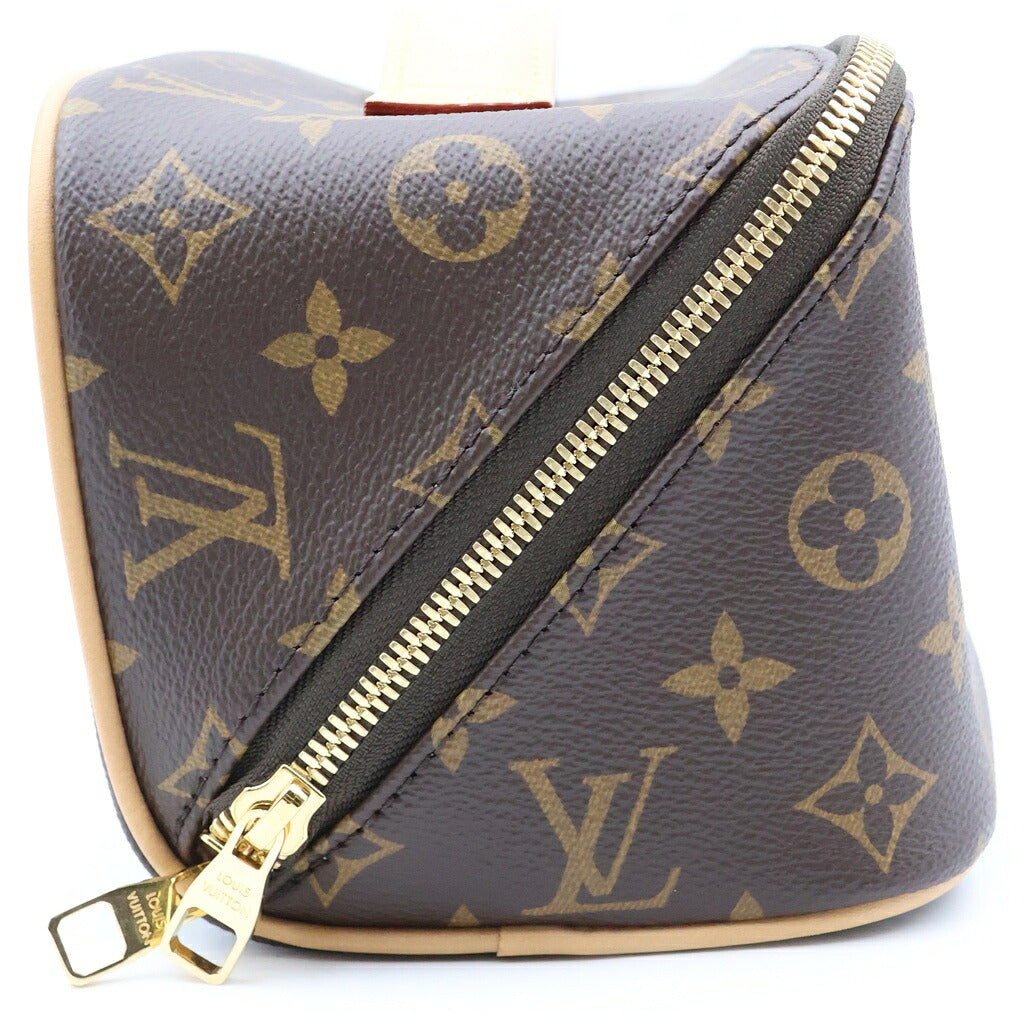 LOUIS VUITTON(ルイヴィトン) モノグラム トレイタリー PVC レザー ハンド バッグ ブラウン M11750 RFID