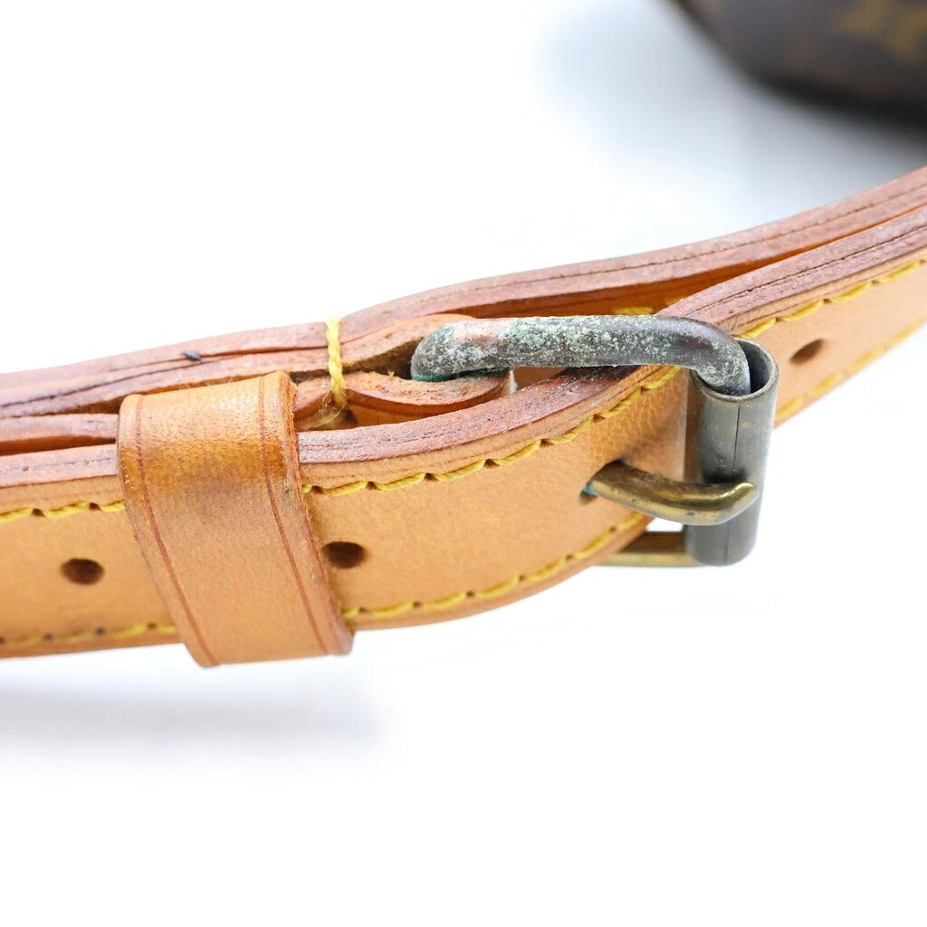 LOUIS VUITTON(ルイヴィトン) モノグラム プチノエ トートバッグ ワンショルダーバッグ ブラウン レザー×PVC M42226 ゴールド金具